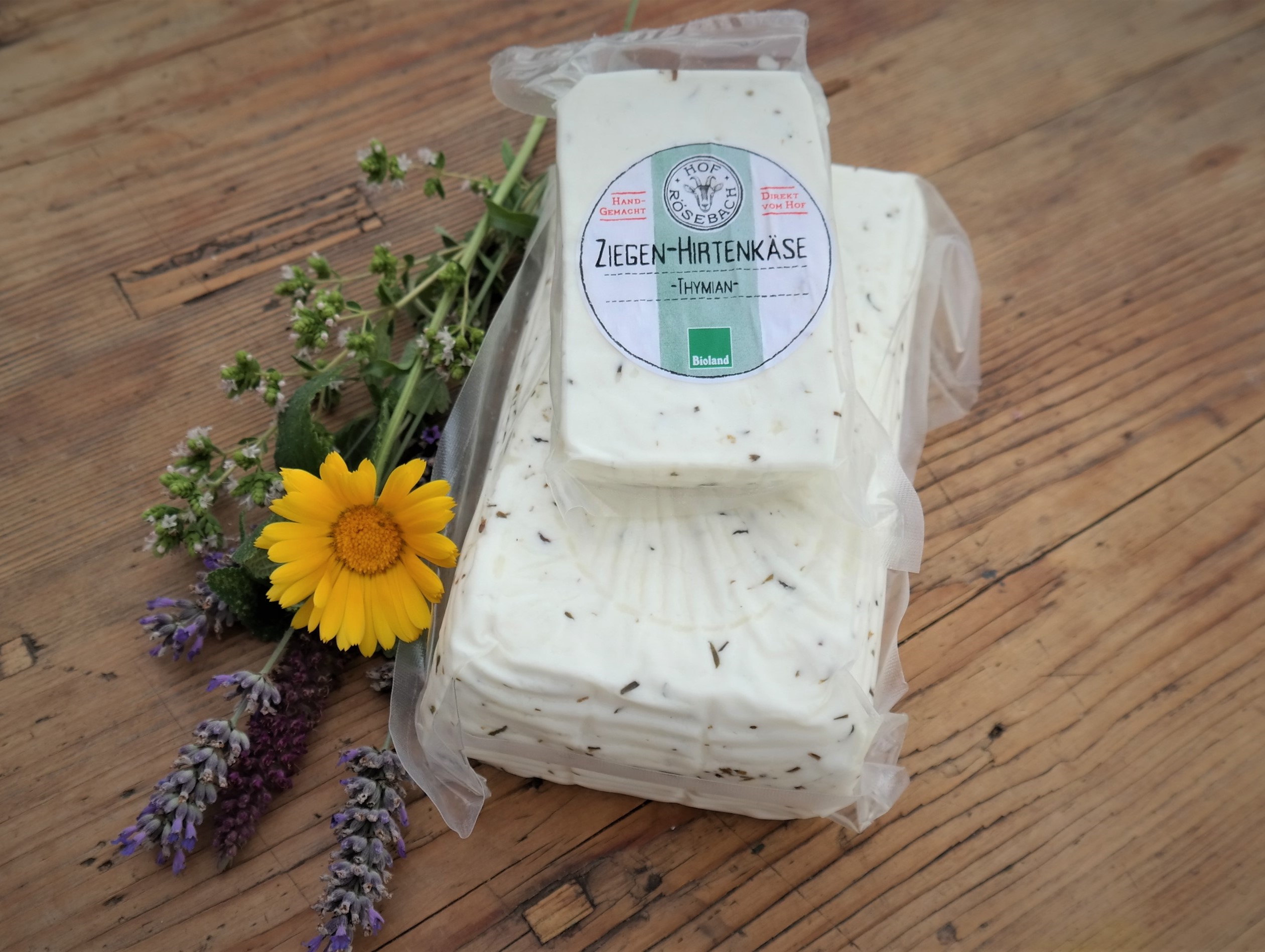 Ziegen Hirtenkäse Thymian