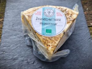 Ziegenschnittkäse Holunderblütentraum